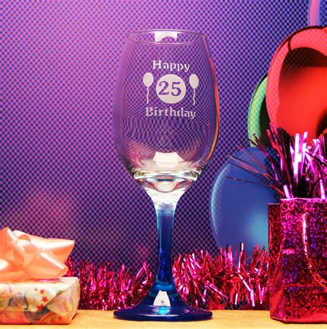 Happy Birthday Wine Glass Glass Etching Supplies Superstore