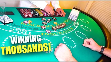 Turning Hundreds Into Thousands Huge Blackjack Win Youtube