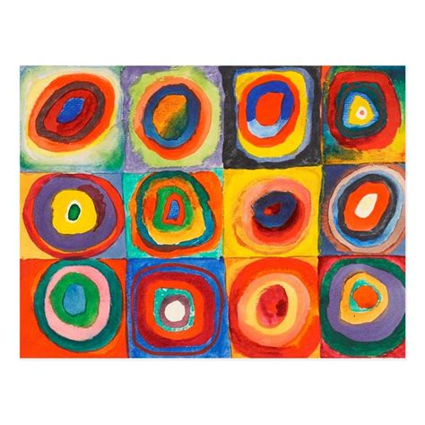 Color Study Wassily Kandinsky Postcard Free Art Prints