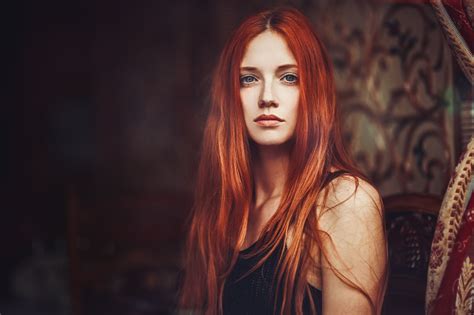 Wallpaper Face Women Redhead Portrait Long Hair Red Photography Fashion Person