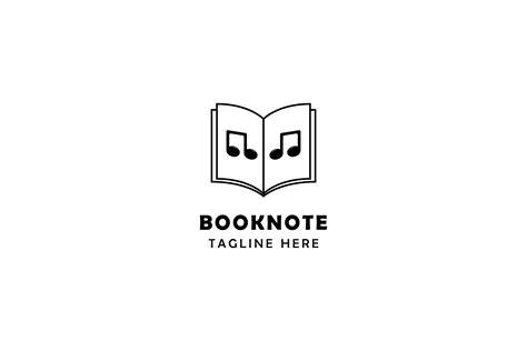 Music Book Note Logo Template Graphic By Hamniz · Creative Fabrica