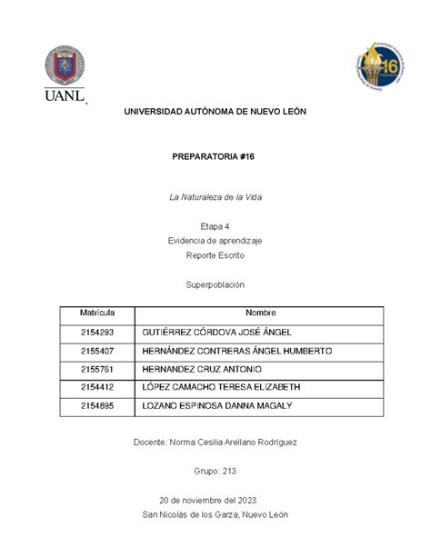 Equipo Ev Lnatvi Ensayo Universidad Aut Noma De Nuevo Le N