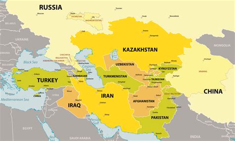 Image Result For Central Asia Kyrgyzstan Tajikistan Central Asia Map