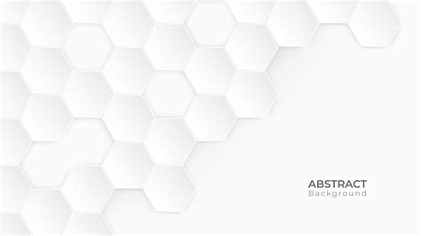 Modern White Hexagon Background With Copyspace 1105619 Vector Art At