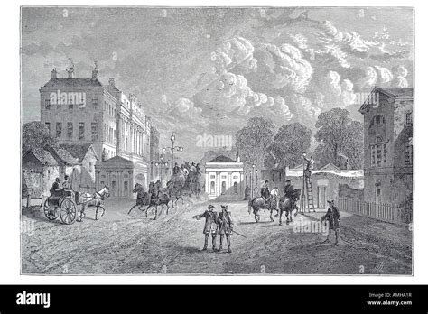 Hyde Park Corner 1820 London At The South East Corner Major