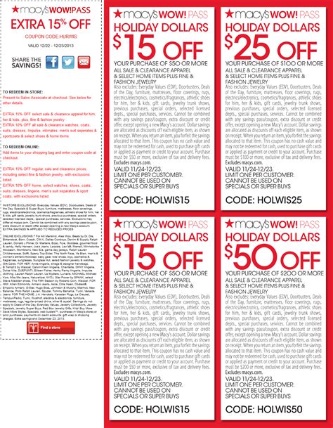 Maybe you would like to learn more about one of these? Pinned December 23rd: 15% off, $15 off $50 & more at Macys #coupon via The Coupons App | Macys ...