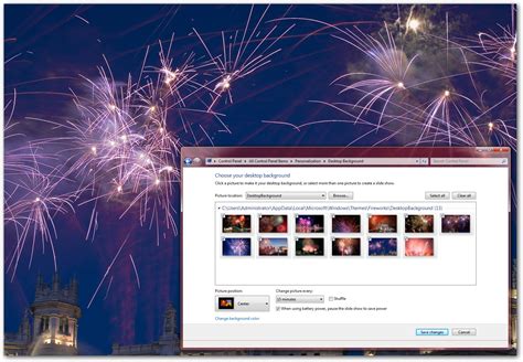 Download Fireworks Windows 7 Theme