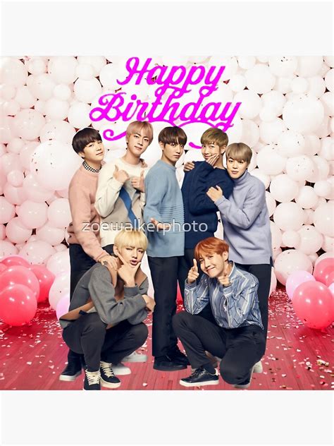 Happy Birthday Bts Canvas Print For Sale By Zoewalkerphoto Redbubble