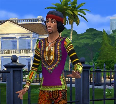 My Sims 4 Blog Jimi Hendrix Sim And Hair By Birksches