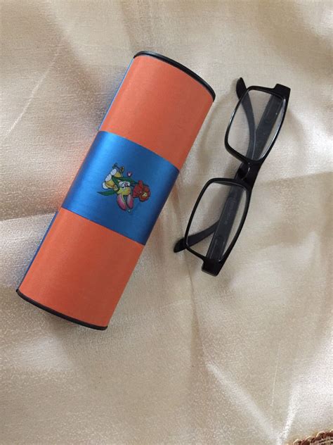 slim magnetic eyeglasses sunglasses hard case rotate cartoon bunny orang blue ebay