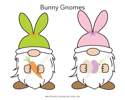 Easter Gnome Clipart Easter Bunny Gnome Clip Art Easter | Etsy | Easter cartoons, Easter ...