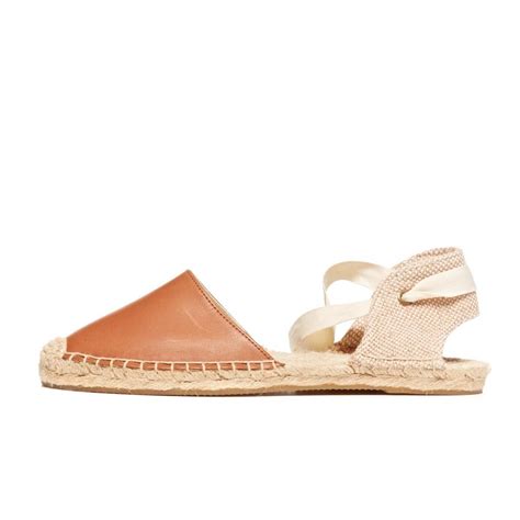 Sandal Leather Tan Espadrilles For Women From Soludos Tan