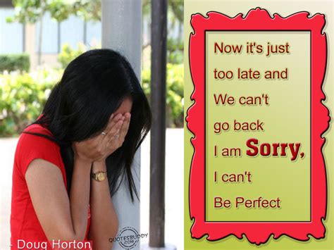 Im Sorry Quotes Or Poems Wallpaper Image Photo