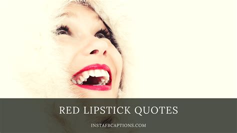 red lipstick photo captions