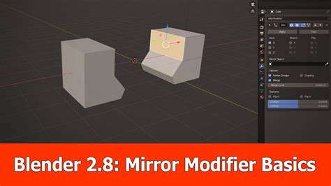 Blender 28 Mirror Modifier Beginner Tutorial Youtube