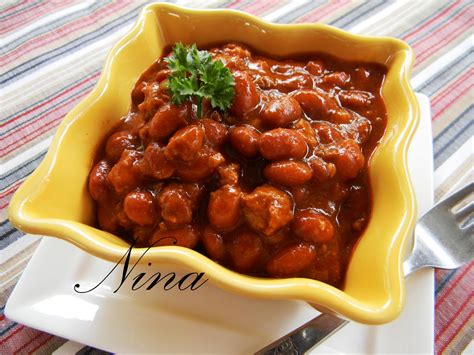 Ninas Recipes Chili Con Carne With Beans