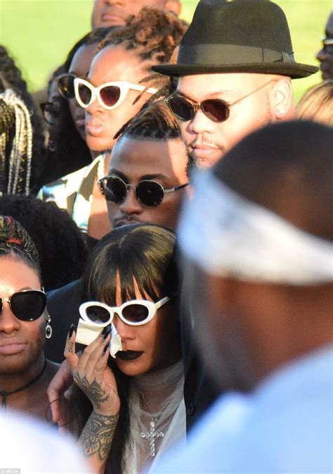 Rihanna Wipes Away Tears At Funeral For Her Cousin 21 In Barbados Rihanna Rihanna Photos