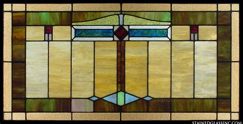 Multifaceted Transom Stained Glass Window
