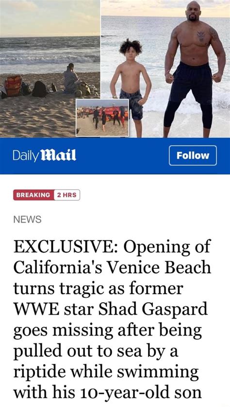 Daily Mail Exclusive Opening Of Californias Venice Beach Turns Tragic As Former Wwe Star Shad