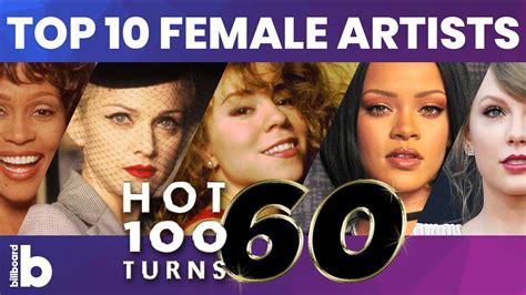 Billboard Hot 100 Top 10 Female Artists Of All Time Countdown Acordes