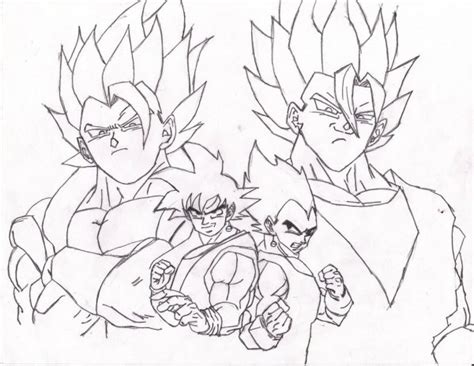 Dibujos De Goku Y Vegeta Ssj4 Para Colorear Para Colo