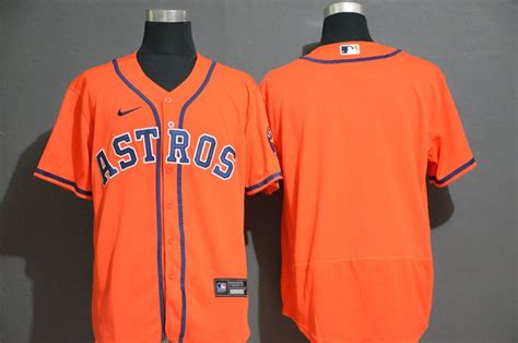 Houston Astros Jersey Sewn Custom Name Number Baseball Jersey Etsy