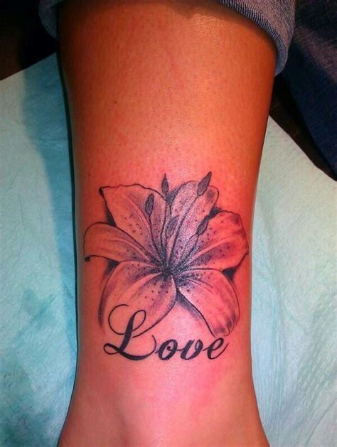 Pin By Deleha Norwood On Tattoos Ankle Tattoos For Women Lily Tattoo