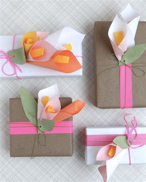 des paquets fleuris diy pour la fête des mères shake my blog