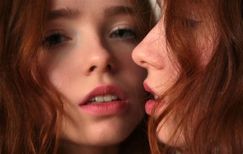 Wallpaper Red Hair Model Redhead Sensual Closeup Beautiful Face