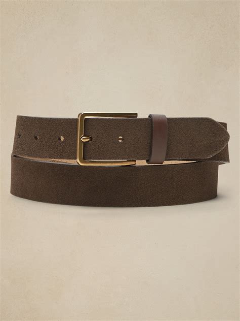 Suede Leather Belt Banana Republic Factory