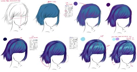 6 Ways To Draw Anime Hair Wikihow Dibujar Cabello Como Dibujar Images