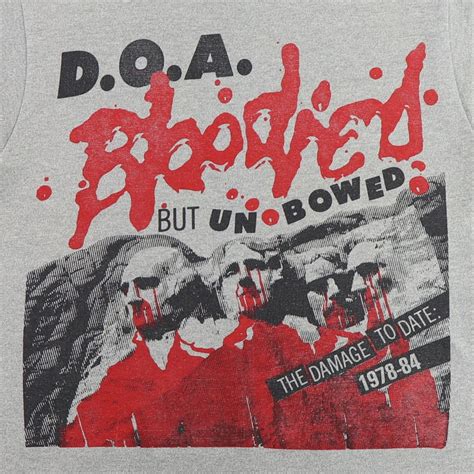 Vintage 1984 Doa Bloodied But Unbowed Shirt Etsy