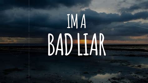 Bad Liar Lyrics Imagine Dragons Youtube