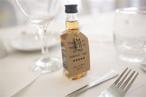 Limited time sale easy return. Miniature whiskey men's favours weddings jack Daniels ...