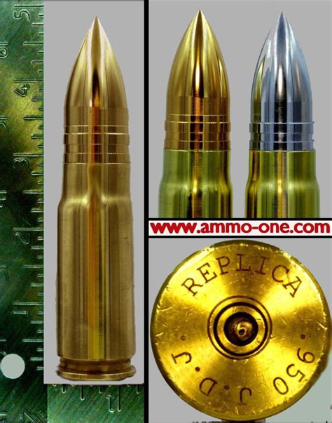950 Jdj Replica With Solid Aluminum Projectile One Cartridge Ammo One1