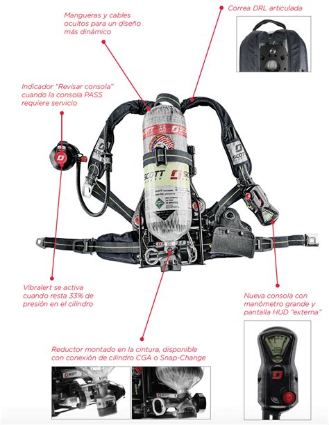 Air Pak X3 Pro Equipo De Respiración Autónoma Scba Con Norma Nfpa