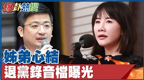 彰議長謝典林現聲最新退黨音檔曝不讓姊姊難做 親姊謝衣鳳喊尊重別給小雞壓力 大新聞大爆卦hotnewstalk Youtube