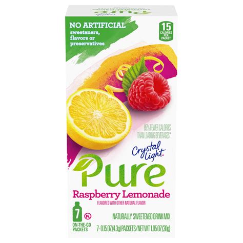 Save On Crystal Light Pure On The Go Packets Drink Mix Raspberry