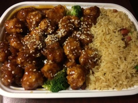 Sesame Chicken With Fried Rice Picture Of Jin Jin