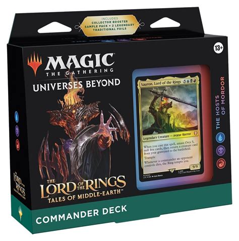 Magic Lord Of The Rings Commander Deck The Hosts Of Mordor