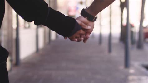 African American Couple Holding Hands Stock Footage Video 100 Royalty