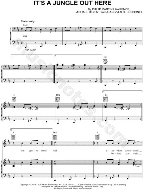Its A Jungle Out Here From Rio 2 Sheet Music In B Minor Download