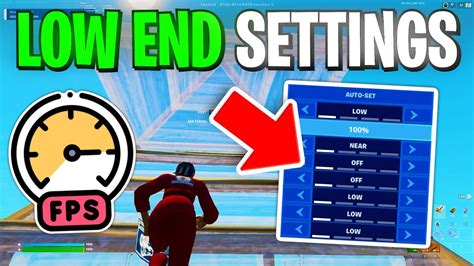 Best Fortnite Settings For Low End Pc And Config Huge Fps Boost Youtube