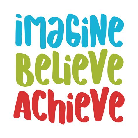 Imagine Believe Achieve SVG - SVG EPS PNG DXF Cut Files for Cricut and ...