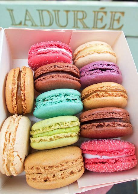 A Box Filled With Lots Of Different Colored Macaroons