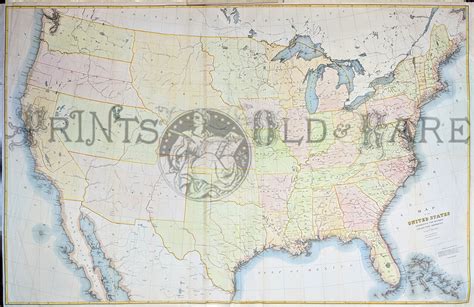 Prints Old And Rare United States Of America Antique Maps And Prints