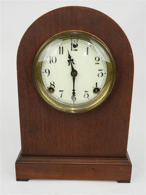 Murrays Auctioneers Lot 168 Sessions Mahogany Cased Mantle Clock Ht