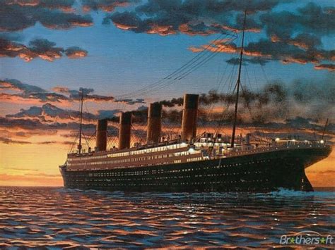 Titanic Wallpaper Hd Titanic Sunset Ken Marschall 1024x768