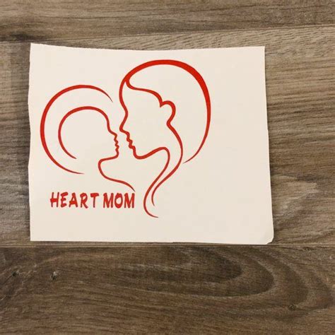 Heart Mom Decal Car Decals Vinyl Chd Awareness Awareness T