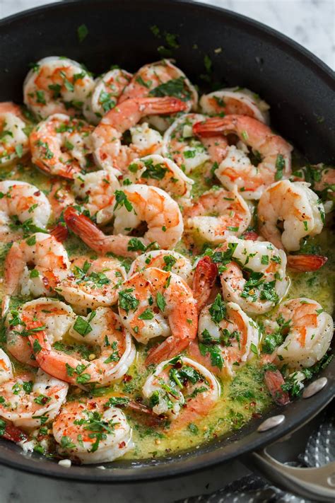 Shrimp sautéed in easy scampi sauce with garlic, butter, olive oil, and white wine, tossed with red pepper flakes and parsley. Shrimp Scampi Recipe {So Easy!} - Cooking Classy